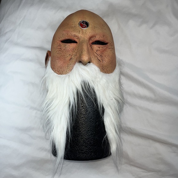 Vintage 2000 Don Post Rubber Halloween Mask Yin Yang Master Old Man - Picture 1 of 8